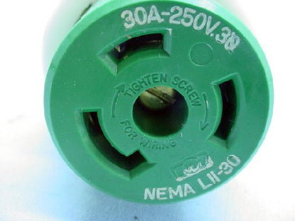 Leviton Twist Turn Locking Plug Connector Nema L11-30R 30A 3� 250V 71130-C