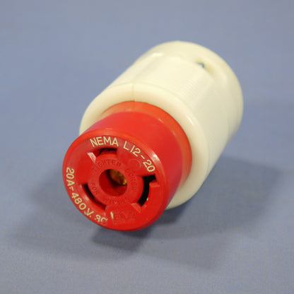 Leviton Turn Locking Connector Plug Nema L12-20R 20A 3� 480V 71220-C Boxed