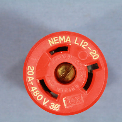 Leviton L12-20 Turn Locking Connector Plug Nema L12-20R 20A 3� 480V Bulk 71220-C