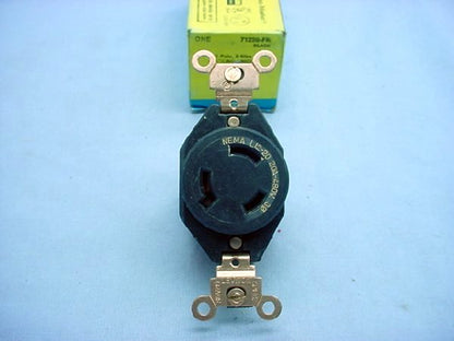 Leviton Locking Receptacle Turn Lock Outlet Nema L12-20R 20A 71220-FR Boxed