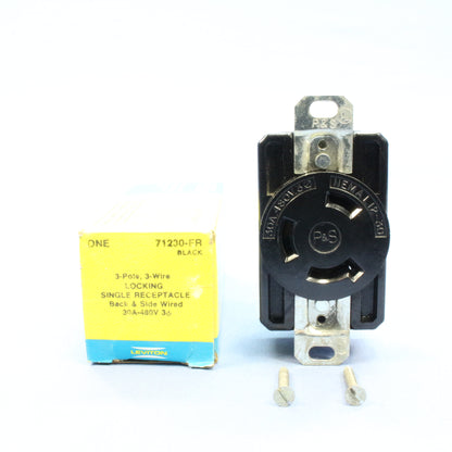 Leviton Locking Receptacle Turn Lock Outlet Nema L12-30R 30A 480V 3� 71230-FR