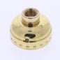 Leviton 7131 Polished Brass Lampholder Cap 1/8 IPS Without Set Screw