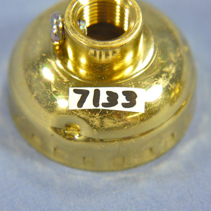 Leviton 7133 Deep Metal Lampholder Light Socket 1/4 IPS Cap + Set Screw Bulk 2pk
