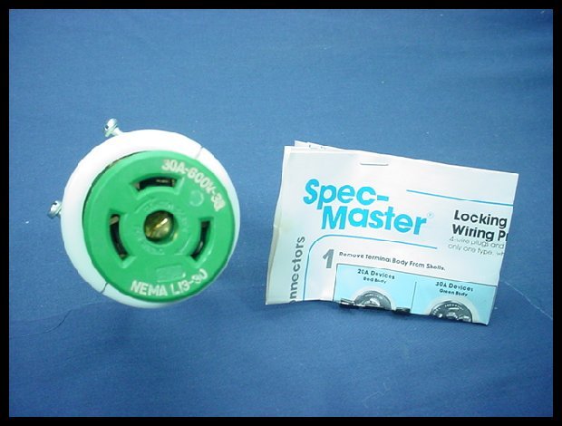 Leviton Twist Turn Locking Plug Connector Nema L13-30R 30A 3� 600V 71330-C