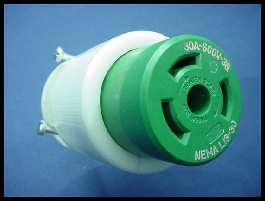 Leviton Twist Turn Locking Plug Connector Nema L13-30R 30A 3� 600V 71330-C