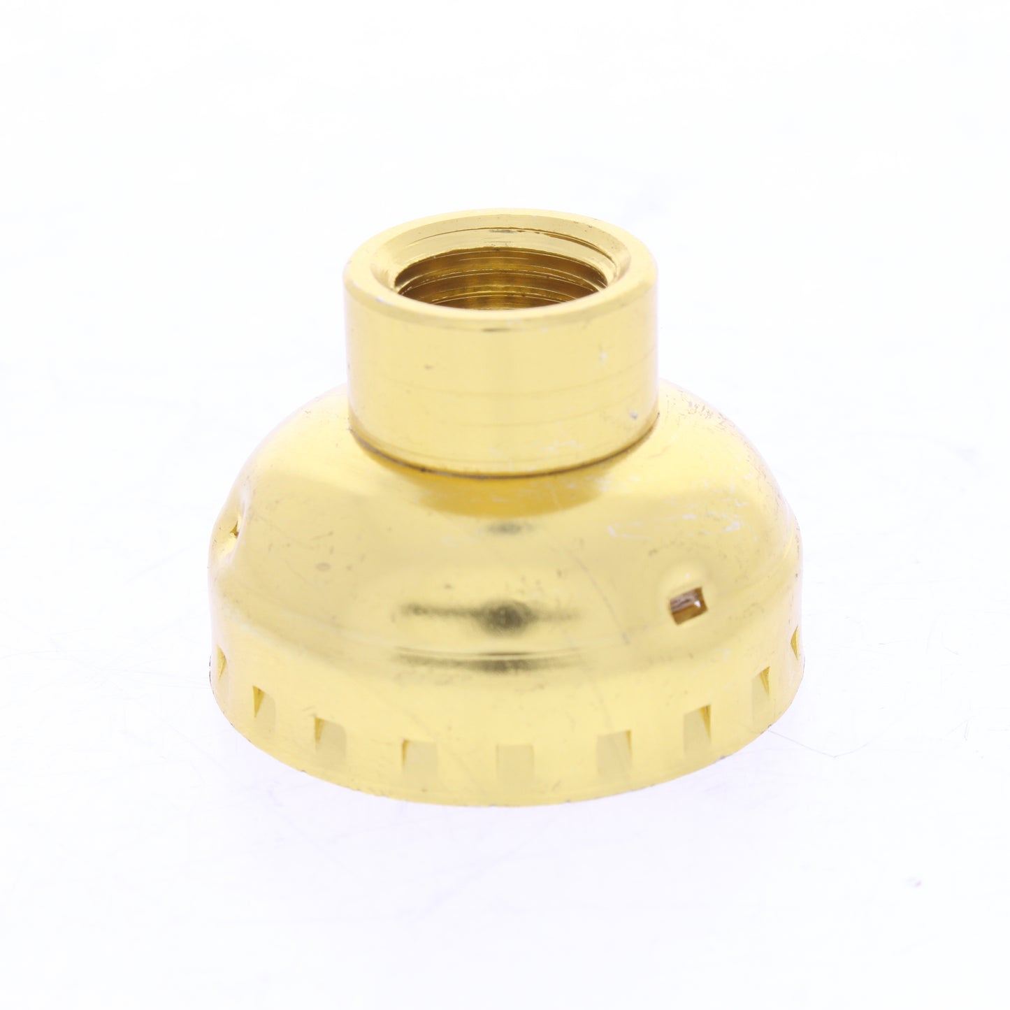 Leviton Brass Lampholder Light Socket Cap 1/4 IPS Bushing NO SET SCREW 7159-1000