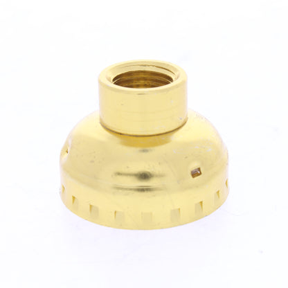 Leviton Brass Lampholder Light Socket Cap 1/4 IPS Bushing NO SET SCREW 7159-1000