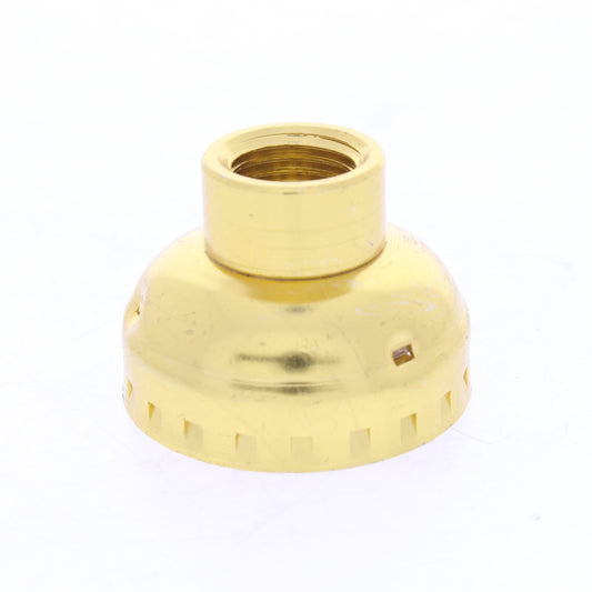 Leviton Brass Lampholder Light Socket Cap 1/4 IPS Bushing NO SET SCREW 7159-1000