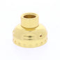 Leviton Brass Lampholder Light Socket Cap 1/4 IPS Bushing NO SET SCREW 7159-1000