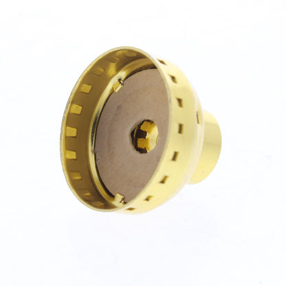 Leviton Brass Lampholder Light Socket Cap 1/4 IPS Bushing NO SET SCREW 7159-1000