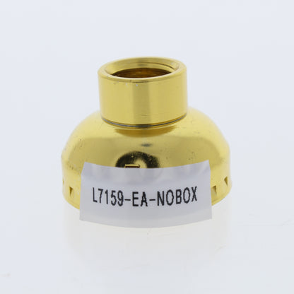 Leviton Deep Brass Lampholder Light Socket Cap 1/4 IPS Bushing w/ Set Screw 7159