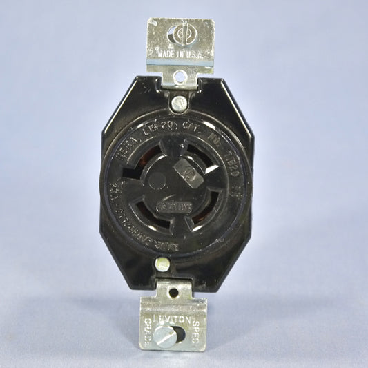 Leviton Locking Receptacle Outlet Nema L19-20R 20A 277/480V 3�Y Bulk 71920-FR