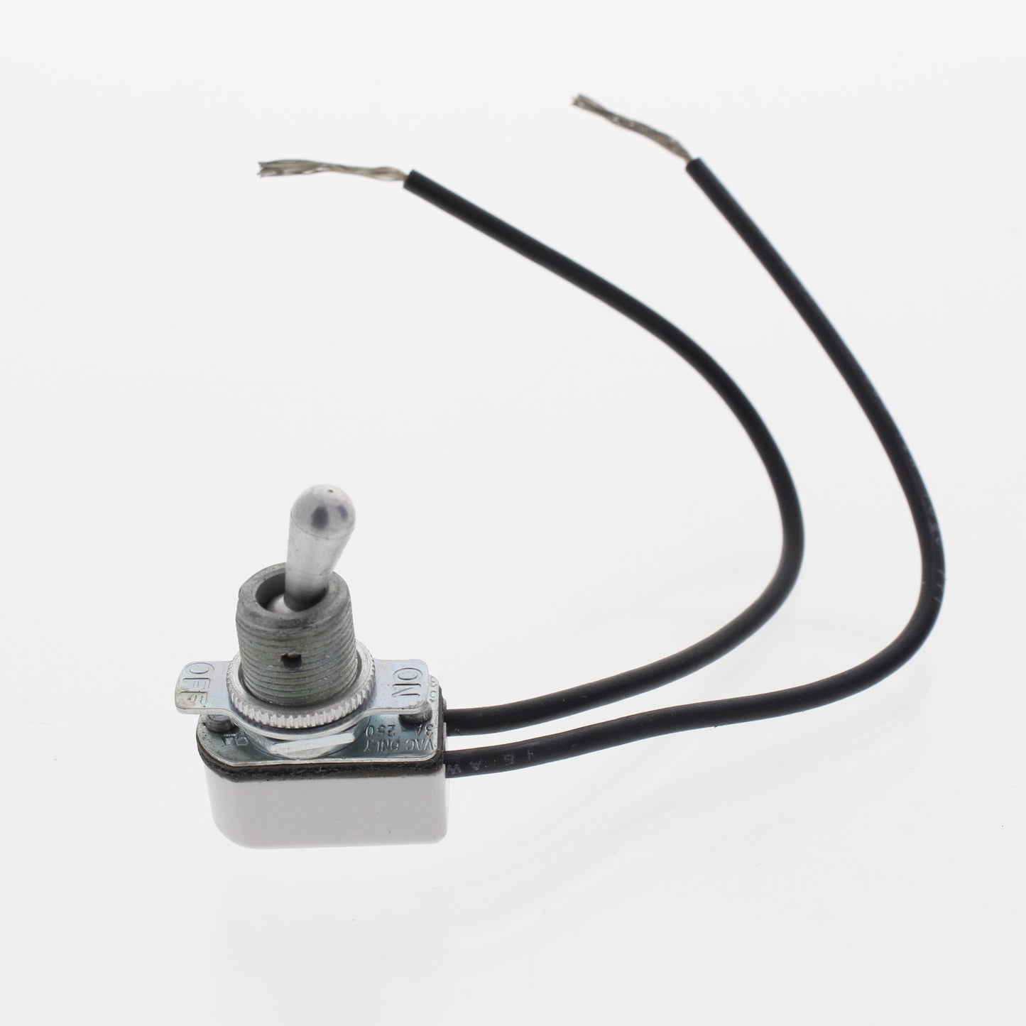 Leviton 720-L1 Metal Bat Toggle Switch 3A SPST ON/OFF Single Pole Single Throw