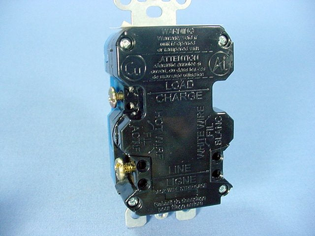 Leviton LED Alarm Iso Ground Blue Surge Receptacle Duplex Outlet 20A 7380-IGB