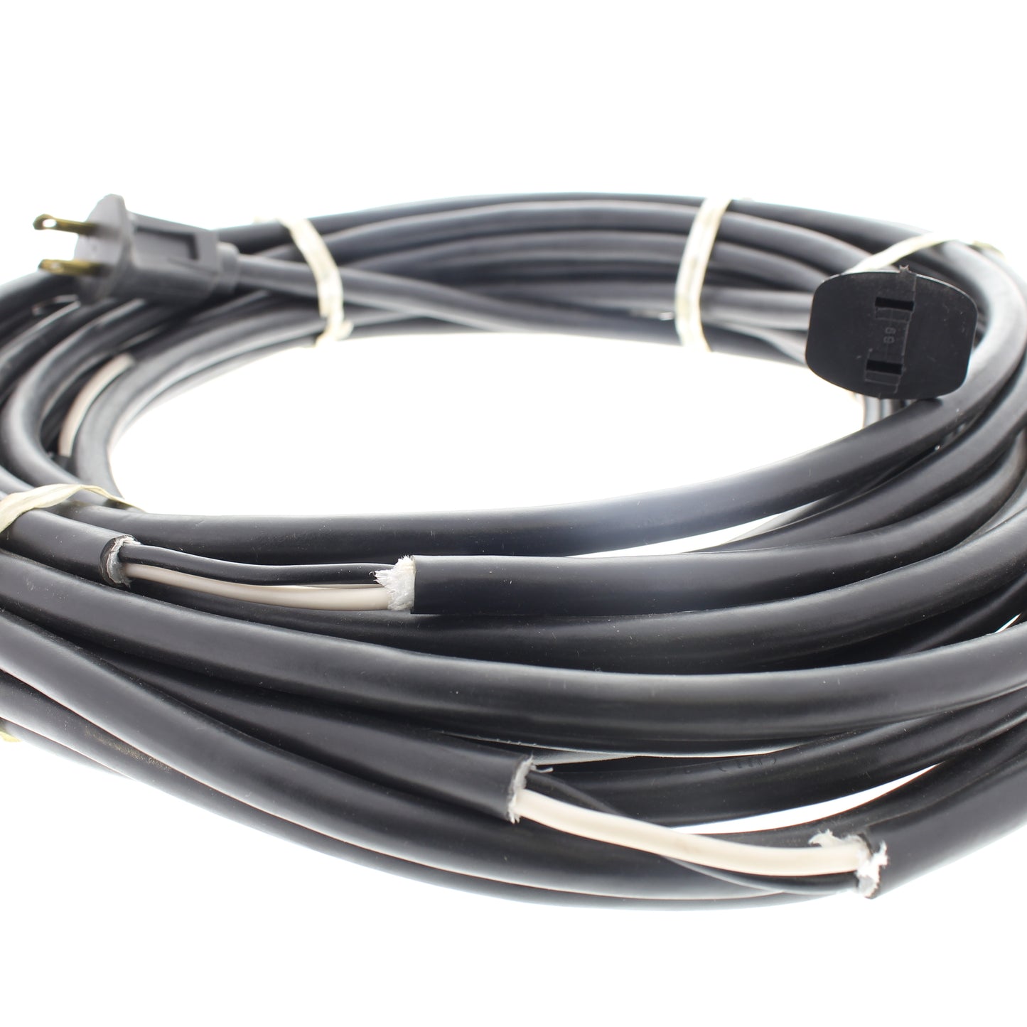 Leviton 7389 Black 50' No-Grounding Polarized Extension Cord for Custom Lighting