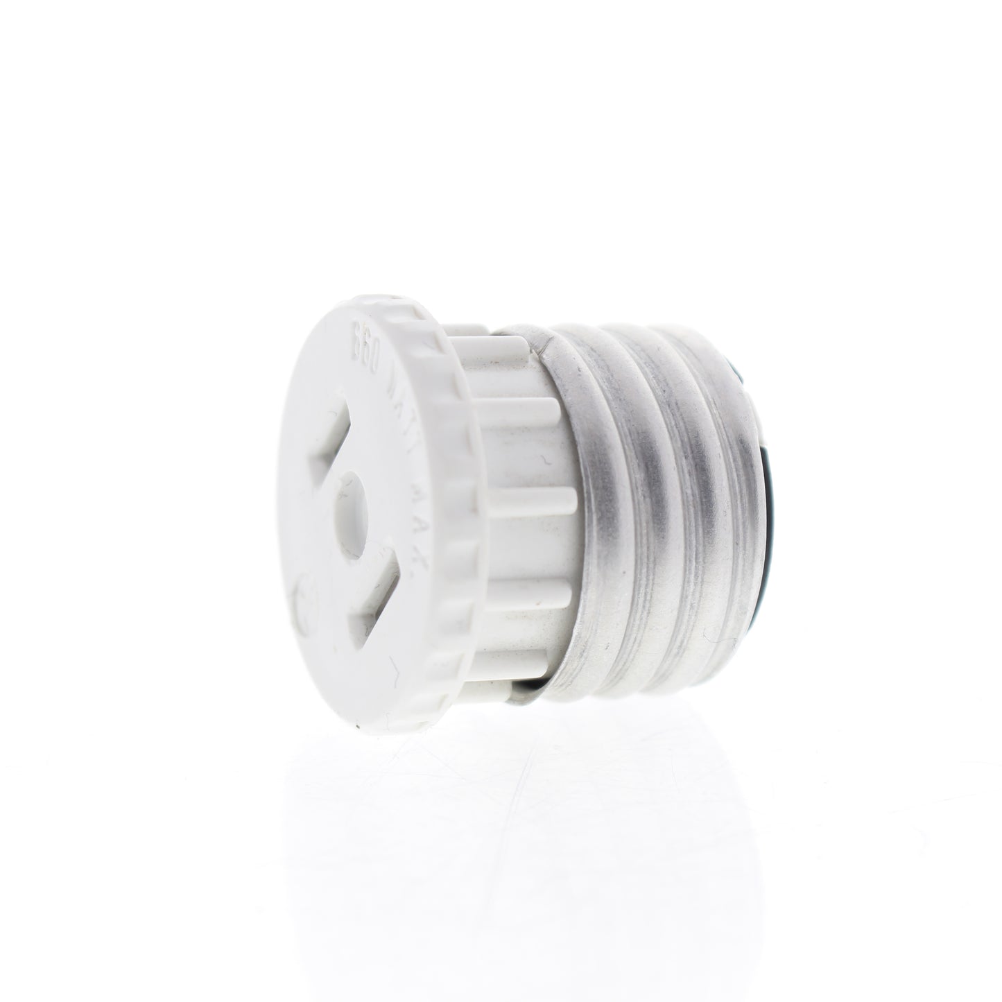 Leviton 758W White Lampholder Keyless Medium Base Outlet Polarized Adapter 660W