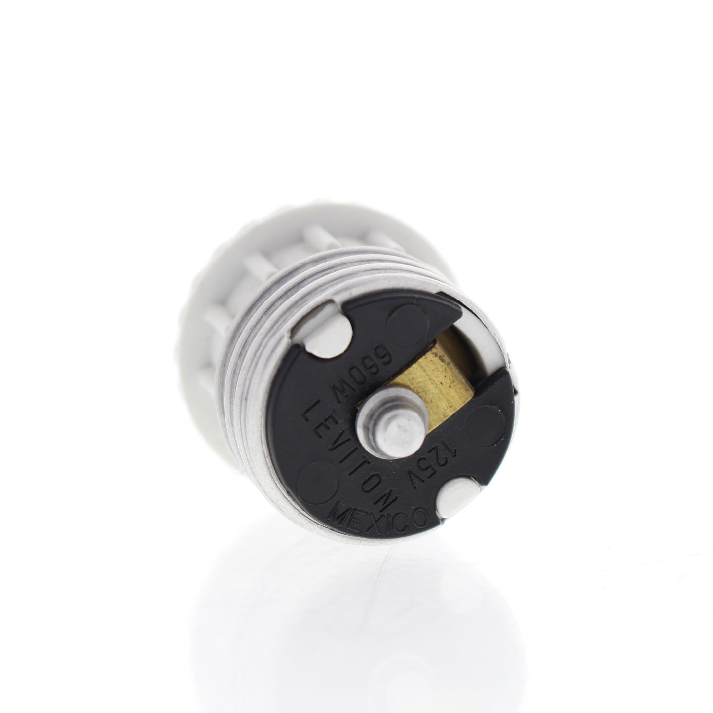 Leviton 758W White Lampholder Keyless Medium Base Outlet Polarized Adapter 660W