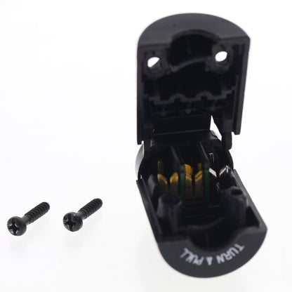 Leviton 7594 Black Nylon Midget Twist Turn Locking Connector Plug ML2-P 15A