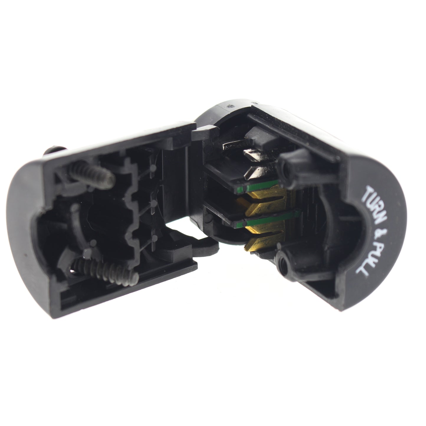 Leviton 7594 Black Nylon Midget Twist Turn Locking Connector Plug ML2-P 15A