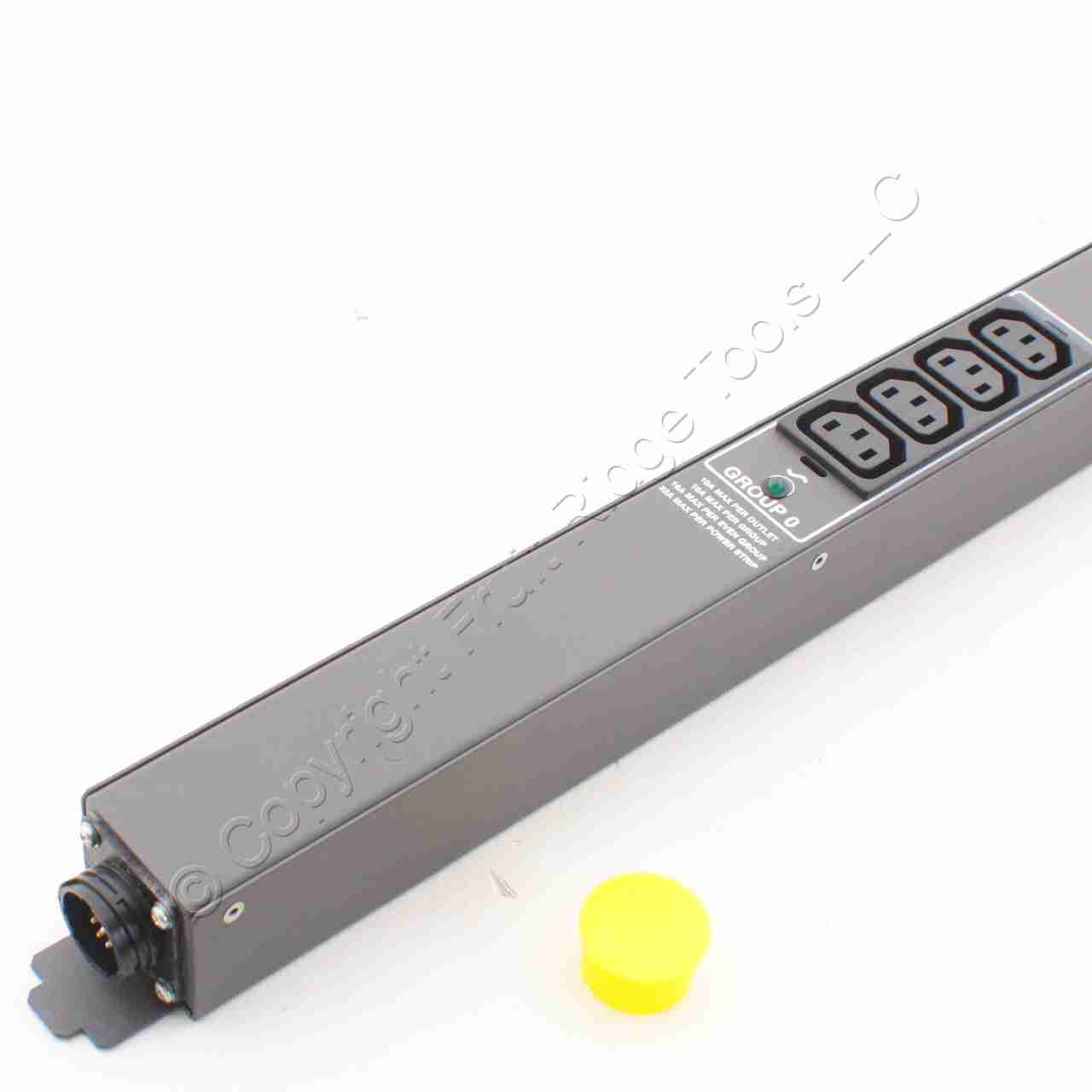 Leviton 7600-A-10-2 Plug Power Strip Grouped Outlets 200-240V 10A rms Max/Group