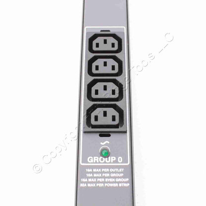 Leviton 7600-A-10-2 Plug Power Strip Grouped Outlets 200-240V 10A rms Max/Group