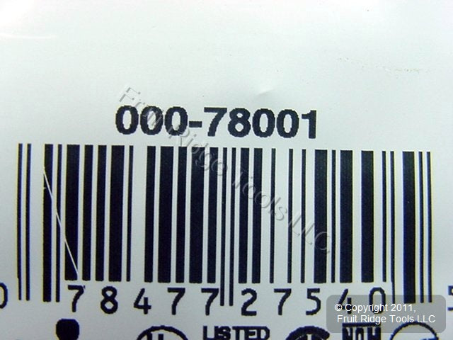 Leviton 78001 Light Almond 1-Gang Toggle Switch Plastic Standard Wallplate Cover