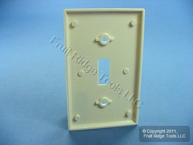 Leviton 78001 Light Almond 1-Gang Toggle Switch Plastic Standard Wallplate Cover