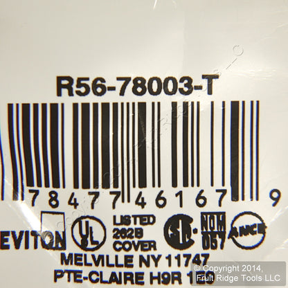 Leviton 78003 Light Almond 1-Gang Duplex Plastic Standard Wallplate Cover 5-pack