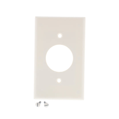 Leviton 78004 Lt Almond 1-Gang 1.406in. Outlet Plastic Standard Wallplate Cover