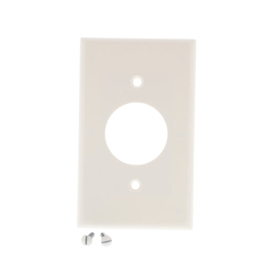 Leviton 78004 Lt Almond 1-Gang 1.406in. Outlet Plastic Standard Wallplate Cover