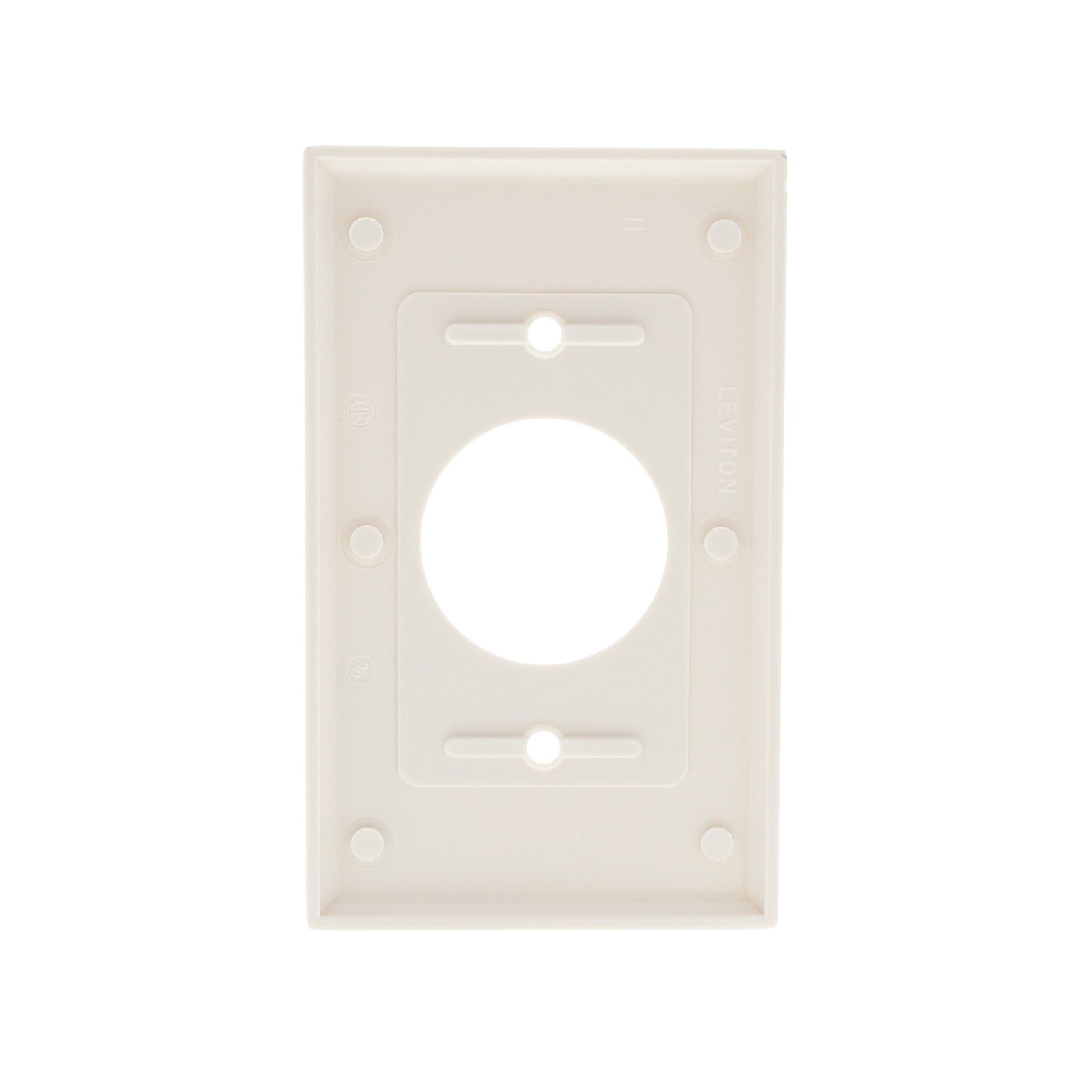 Leviton 78004 Lt Almond 1-Gang 1.406in. Outlet Plastic Standard Wallplate Cover