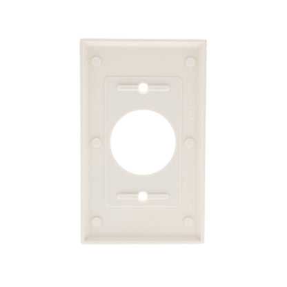 Leviton 78004 Lt Almond 1-Gang 1.406in. Outlet Plastic Standard Wallplate Cover