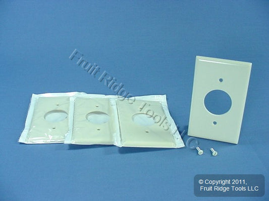 Leviton 78004 Light Almond 1-Gang 1.406in. Outlet Plastic Wallplate Cover 4pcs