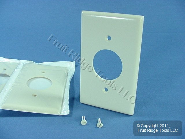 Leviton 78004 Light Almond 1-Gang 1.406in. Outlet Plastic Wallplate Cover 4pcs