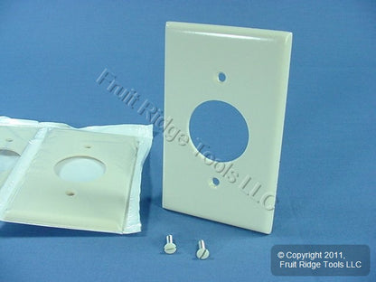 Leviton 78004 Light Almond 1-Gang 1.406in. Outlet Plastic Wallplate Cover 4pcs