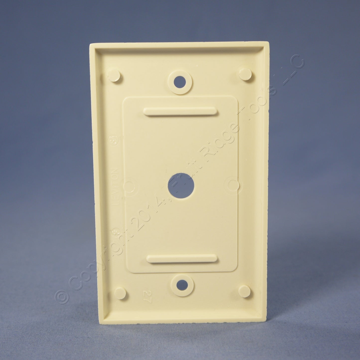 Leviton 78013 Light Almond 1-Gang Phone .406" Hole Plastic Wallplate Box Mount