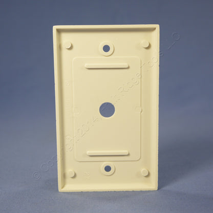 Leviton 78013 Light Almond 1-Gang Phone .406" Hole Plastic Wallplate Box Mount