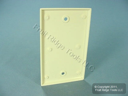 Leviton 78014 Lt Almond 1-Gang Blank Plastic Standard Wallplate Cover Box Mount