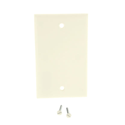 Leviton 78014 Light Almond Thermoset 1-Gang Blank Cover Wallplate Box Mount 5pcs
