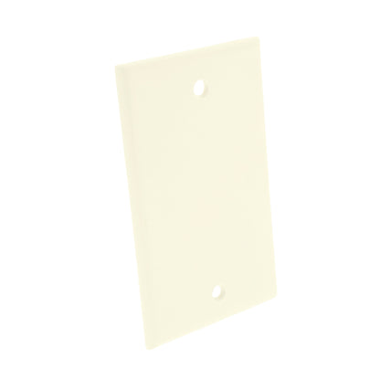 Leviton 78014 Light Almond Thermoset 1-Gang Blank Cover Wallplate Box Mount 5pcs