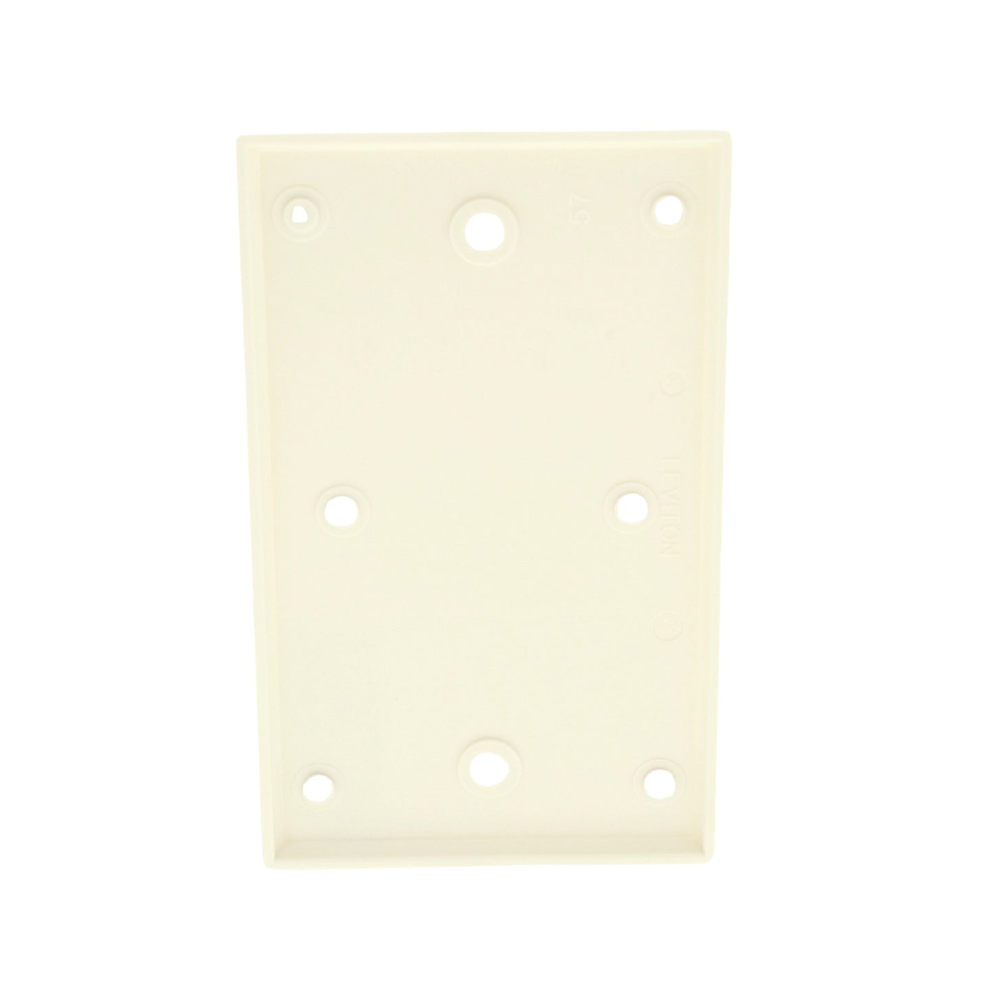 Leviton 78014 Light Almond Thermoset 1-Gang Blank Cover Wallplate Box Mount 5pcs