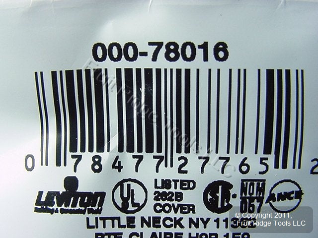 Leviton 78016 Light Almond 2-Gang Duplex Outlet Plastic Standard Wallplate Cover