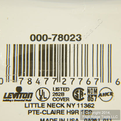 Leviton 78023 Light Almond 5-Gang Toggle Switch Plastic Standard Wallplate Cover