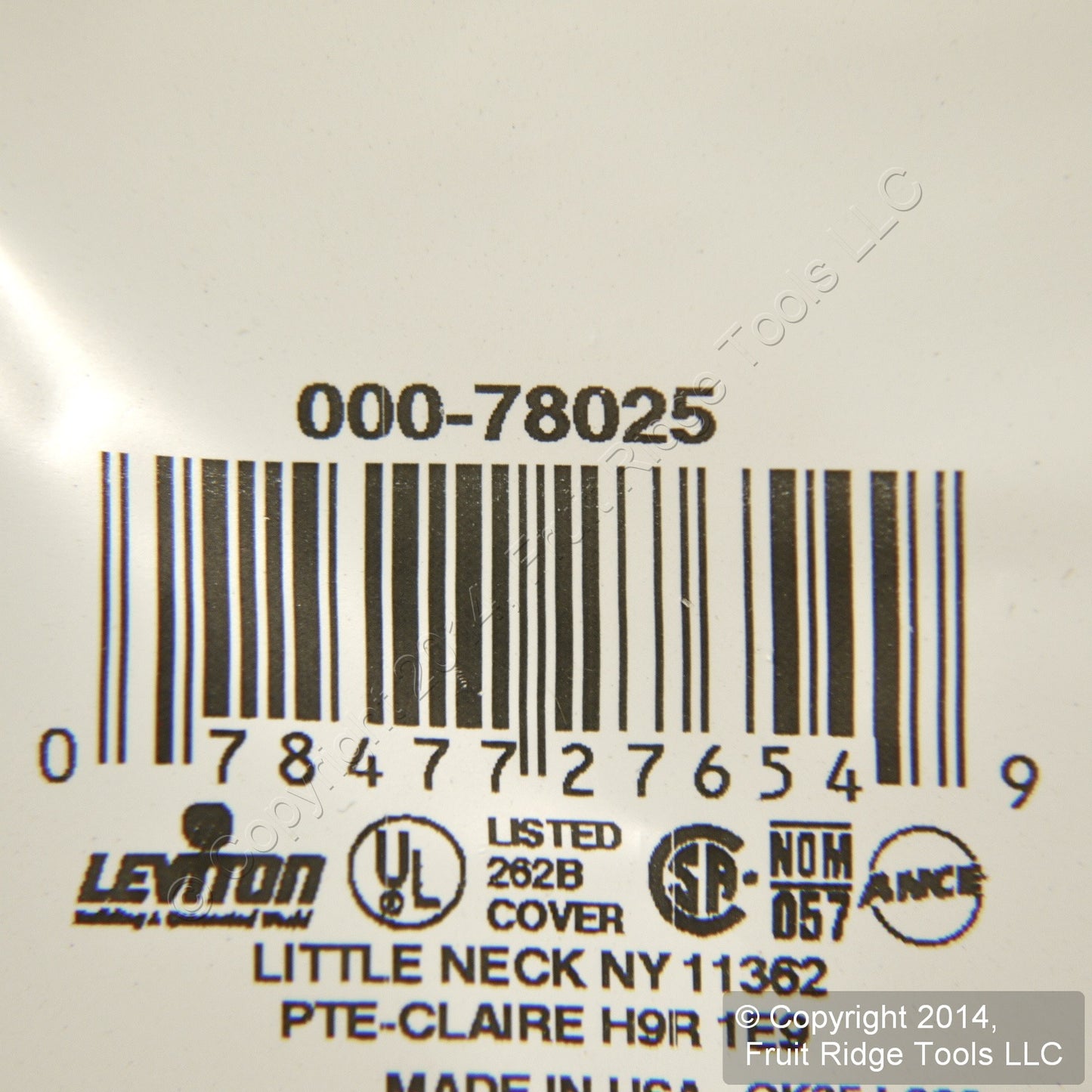 Leviton Light Almond Standard 2-Gang Blank Cover Wallplate Box Mount 78025