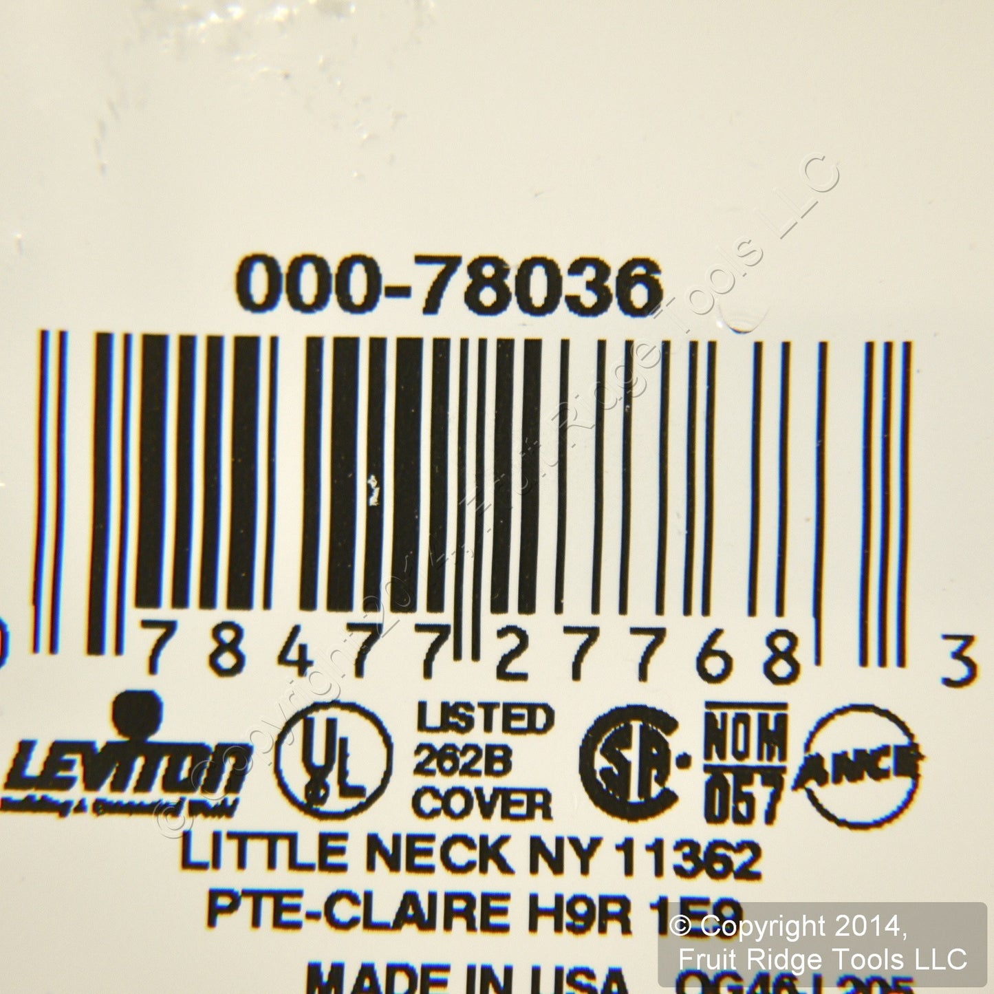Leviton 78036 Light Almond 6-Gang Toggle Switch Plastic Standard Wallplate Cover