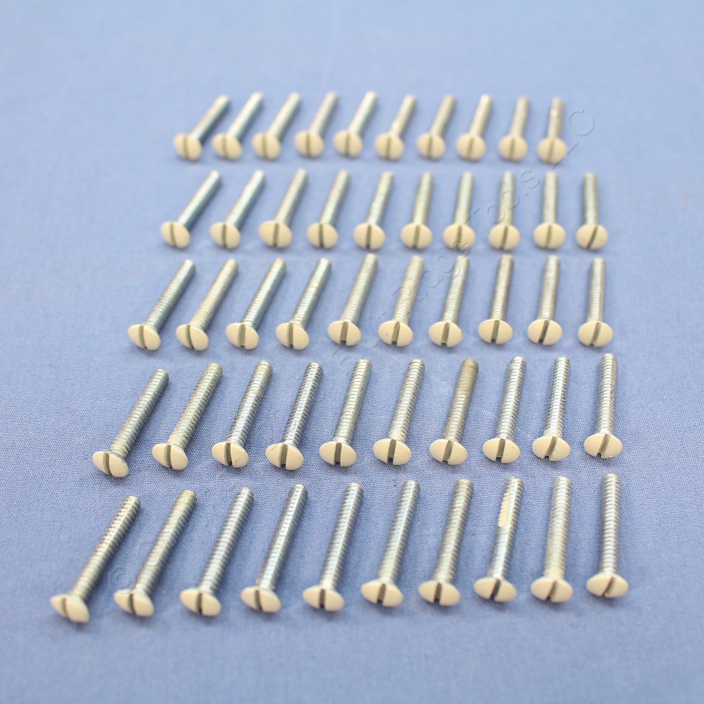 Leviton 78500-PRT Light Almond Extra Long 7/8" Wallplate Cover Screws 6-32 50pcs