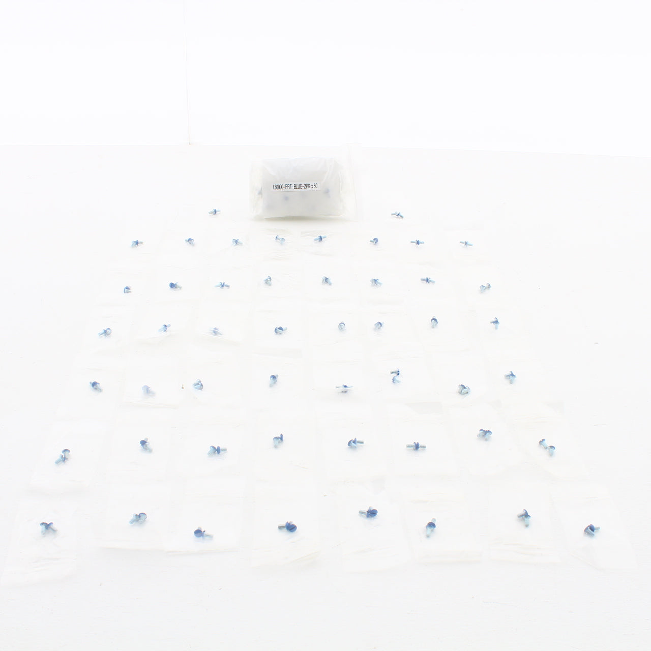 100 Leviton Blue 1/2" Wallplate Cover Mount Screws 6-32 Thread Oval Head 80000