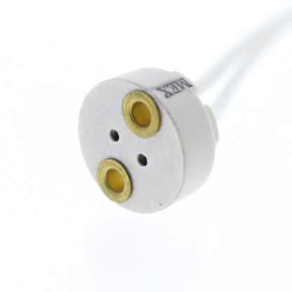 Leviton 80053 Quartz Lampholder Light Socket Miniature Bi-Pin Single End GY6.35