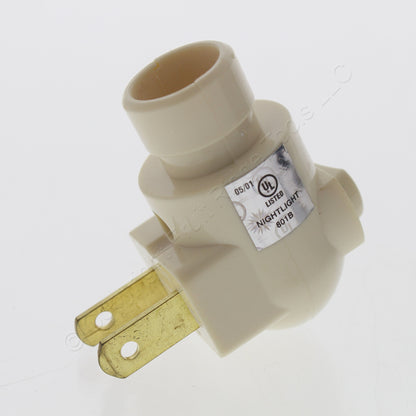 50 Leviton Ivory 14W Night Light Clear Bulb (809-9) and Base (48821) Combination