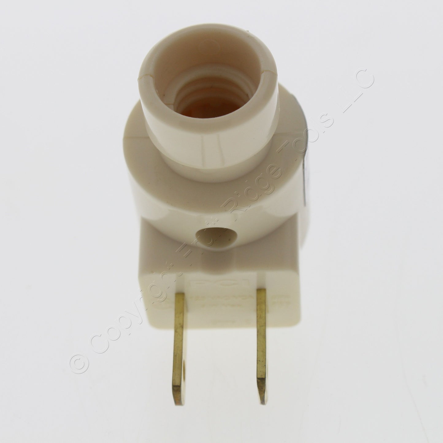 50 Leviton Ivory 14W Night Light Clear Bulb (809-9) and Base (48821) Combination